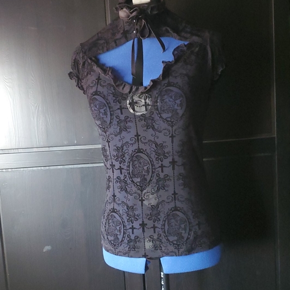 Banned Apparel Tops - Gothic Victorian Blouse